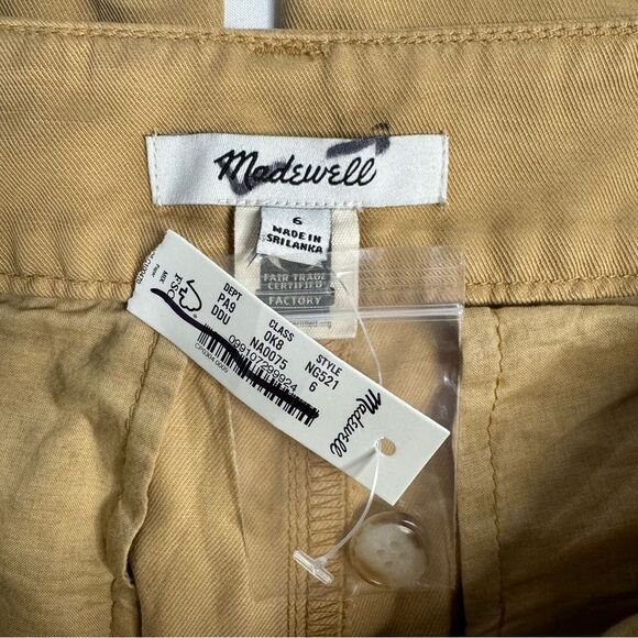 Madewell Harlow Wide-Leg Pant Women Size 6 Desert Dune Linen Blend Casual Boho - Picture 6 of 13